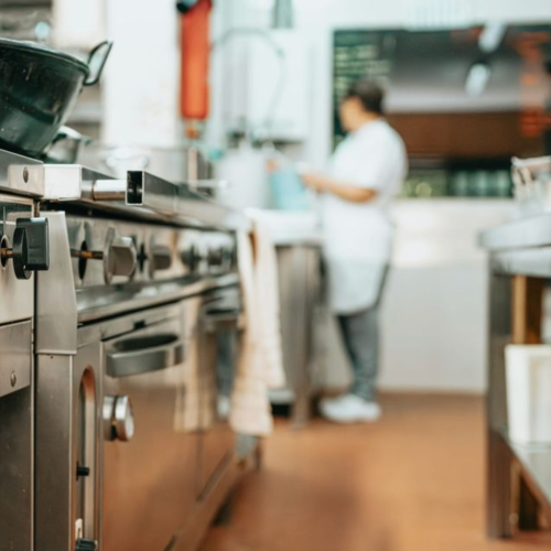 Стол производственный из нержавеющей стали 1800х600 с бортом