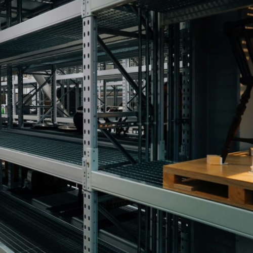 Стеллаж из нержавеющей стали 1200х500