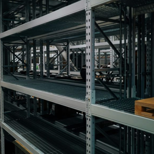 Стеллаж производственный 1200х500 из оцинкованной стали