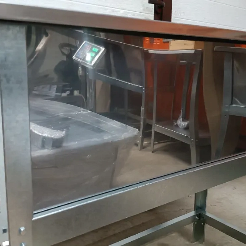 Ванна моечная из нержавеющей стали 1200х600 с бортом и отверстием под смеситель