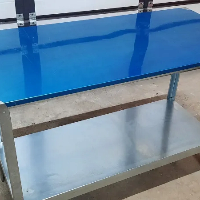 Стол производственный из нержавеющей 1000х600 стали с бортом